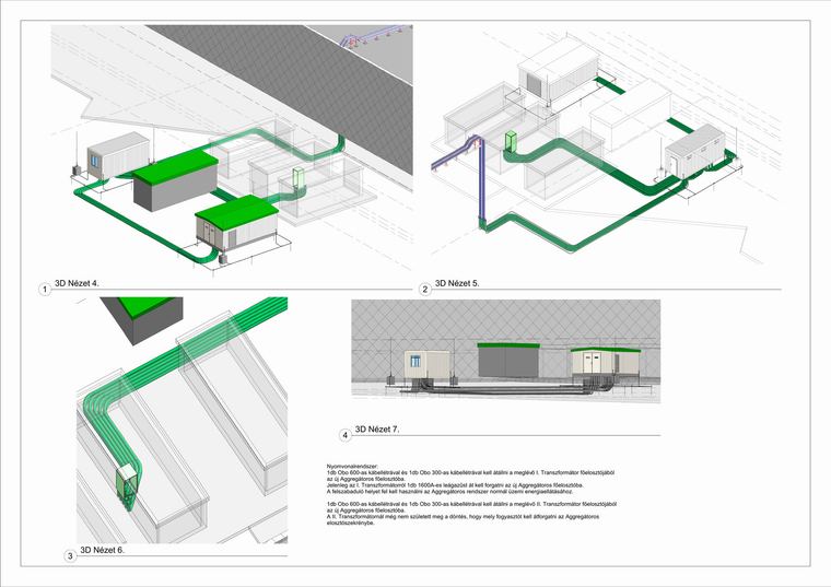Energetikai nyomvonal terv – BIM villamos tervezés referencia, Electric System Plan Kft.